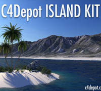 C4Depot - Island Kit For Cinema 4D