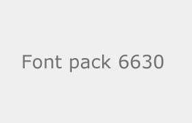 font pack 6630