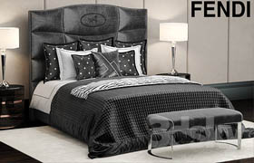 Bed fendi george bed