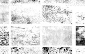 creativemarket - 16 Vector Grunge Textures