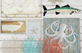 Marine decorative set. pier1