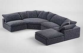 Home-Concept Luscious Sectional 沙发组件模型