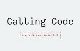 Calling Code 字体包
