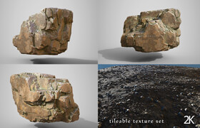 Cubebrush - Blocky Cliff - 3dmodel