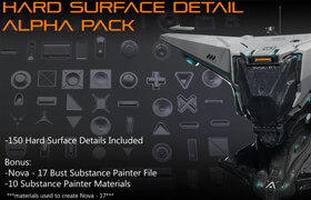 Gumroad - Hard Surface Detail Alpha Pack - Materials