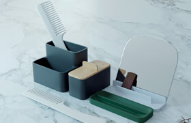 3D Model Of Decor Set  Elizabeth Gutierrez