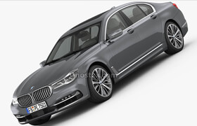 Turbosquid - BMW 7 Series 2016