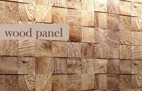 Panel of wood