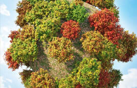 Set autumn bushes 3  ​