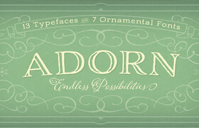 Adorn Font Family @ Laura Worthington - font