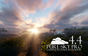 Pure-Sky Pro - Blender 天空和环境生成插件