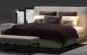 Minotti Powell 121 Bed