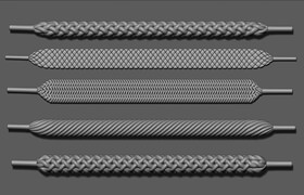 Artstation - Shoelaces brush For ZBrush - zbrush 笔刷