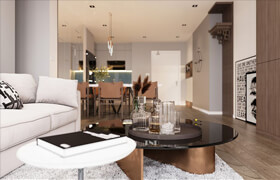 3D Interior Apartment 62 Scene File 3dsmax By TuongNguyenDuy‎ Free Download