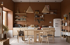 3D Model Interior Kitchenroom 7 Scenes File 3dsmax By Hoang Hieu