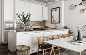 3D Model Kitchen 189 Free Download By NicNguyen
