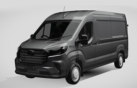 Car models from Sketchfab - ldv deliver 9 l3h2 2021