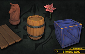 Artstation - Stylized Wood - Smart Materials by Zack Maxwell - 材质