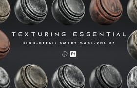 Artstation - HIGH-DETAIL SMART MASKS - VOL 03 - 材质贴图
