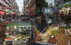 Photobash - Asian Market - 参考照片