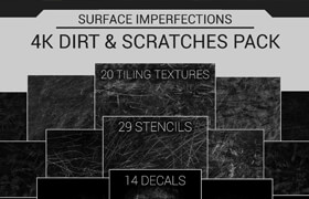 Artstation - Surface Imperfections Dirt And Scratches Pack - 材质