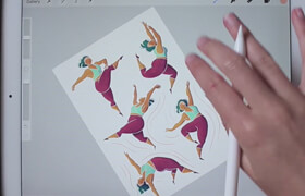 Skillshare 系列的10部Procreate插画手绘教程合集