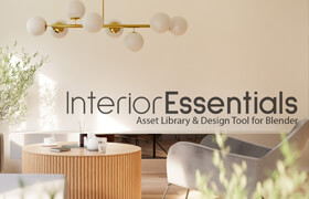 Interior Essentials - Design Tool & Asset Library - Blender 室内设计模型库