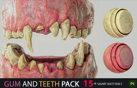 Artstation - Gum and Teeth Pack 15+ Smart Materials - 材质