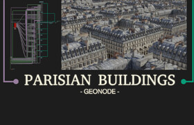 Parisian Buildings - Blender    ​