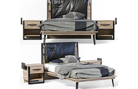 Cilek wood metal line bed