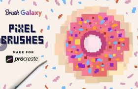 Brushgalaxy - Pixel Brush Set For Procreate - 笔刷