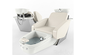 Maletti Mercury Air Massage wash unit with pedicure bowl