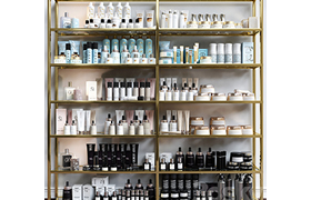 Set of luxury cosmetics for cosmetology and beauty salon mak