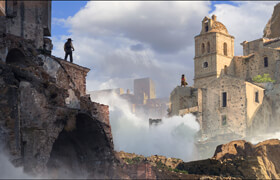 Foundation Patreon - Environment Design Techniques Colorizing B&W Sketches with Michael Shinde