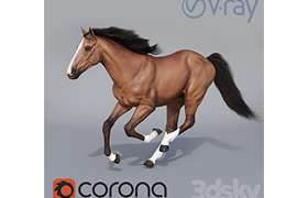 Running horse