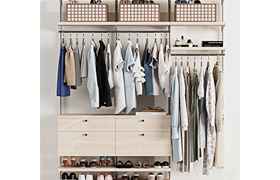 Wardrobe, wall module, dresses, clothes 2