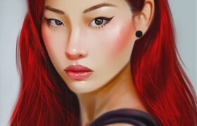 Udemy - Draw a Digital Portraits in Photoshop Woman Illustrations
