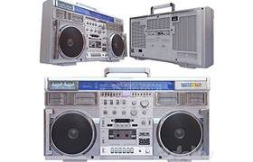 3D Retro Boombox Conion C-100F