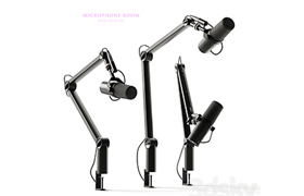 Microphone Shure & boom arm Blue