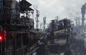 Artstation - Post Apocalypse Survivor Environment Kitbash set - 模型