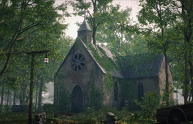 Cosmos - Creating Abandoned Church 3D Environment in Unreal Engine 5