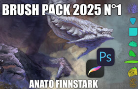 Artstation - Anato Finnstark Custom Brush Pack 2025 n°1