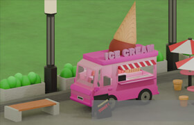 Udemy - Blender Ice Cream Truck Model & Animate a Sweet Scene