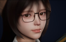 【正版】【大师】MAYA+UE5【甜美学妹】从零开始的MetaHuman数字人制作流程
