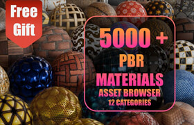 Superhivemarket - Blender - 5000+ PBR Asset Browser V3 Update - 材质