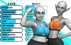 Customisable Female Basemesh