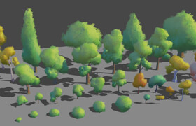 Stylized Tree Asset Generator - Blender