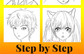 How to Draw Anime for Beginners Step by Step Manga and Anime Drawing Tutorials Book 2 (EPUB) - book
