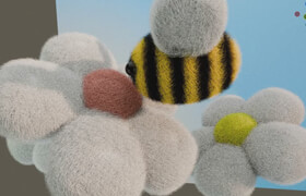 Skillshare - Make everything Fluffy with Blender 4 - 3D illustrations for Beginners