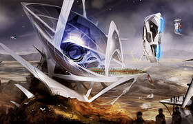 Gnomon - From Speedpainting to Concept Art Adobe Photoshop Custom Brush Techniques with David Levy